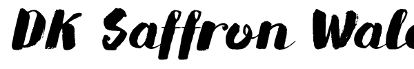 DK Saffron Walden font preview